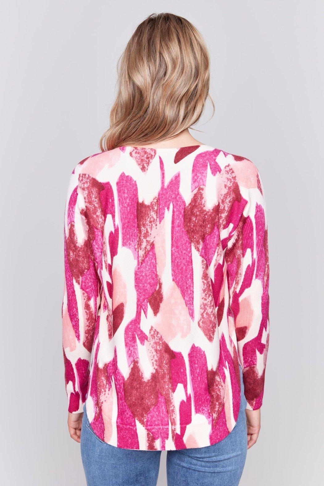 Fuchsia Coral Sweater Product Image