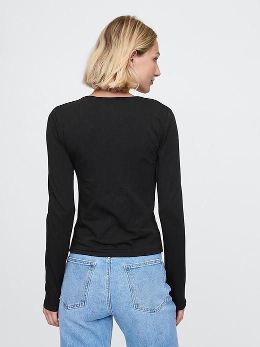 CloseKnit Jersey Square-Neck Top Product Image
