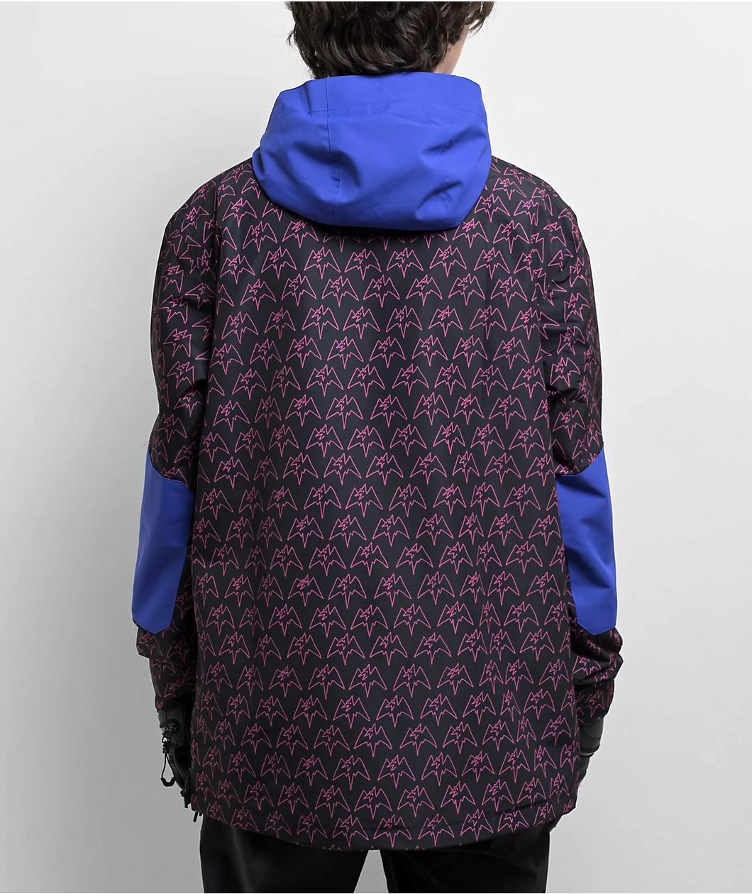 Airblaster Freedom Magenta Terry 10K Anorak Snowboard Jacket Product Image