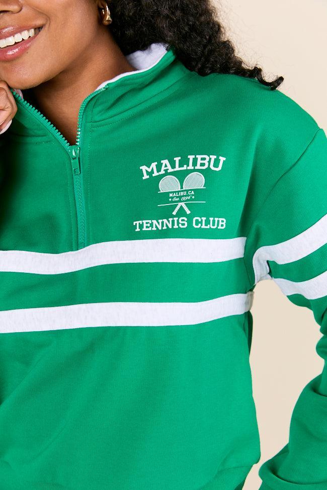 Annette Green Malibu Tennis Club Quarter Zip Pullover Product Image