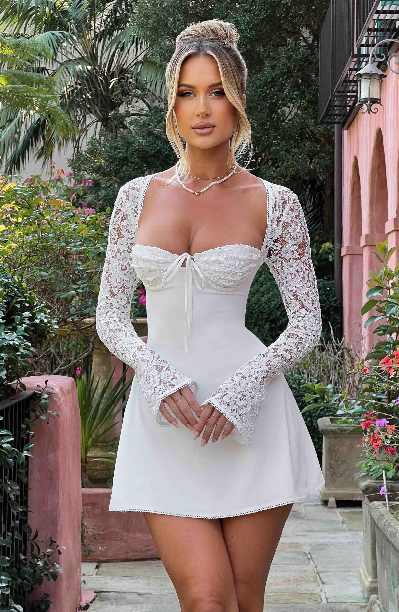 Jacinta Mini Dress - Ivory Product Image