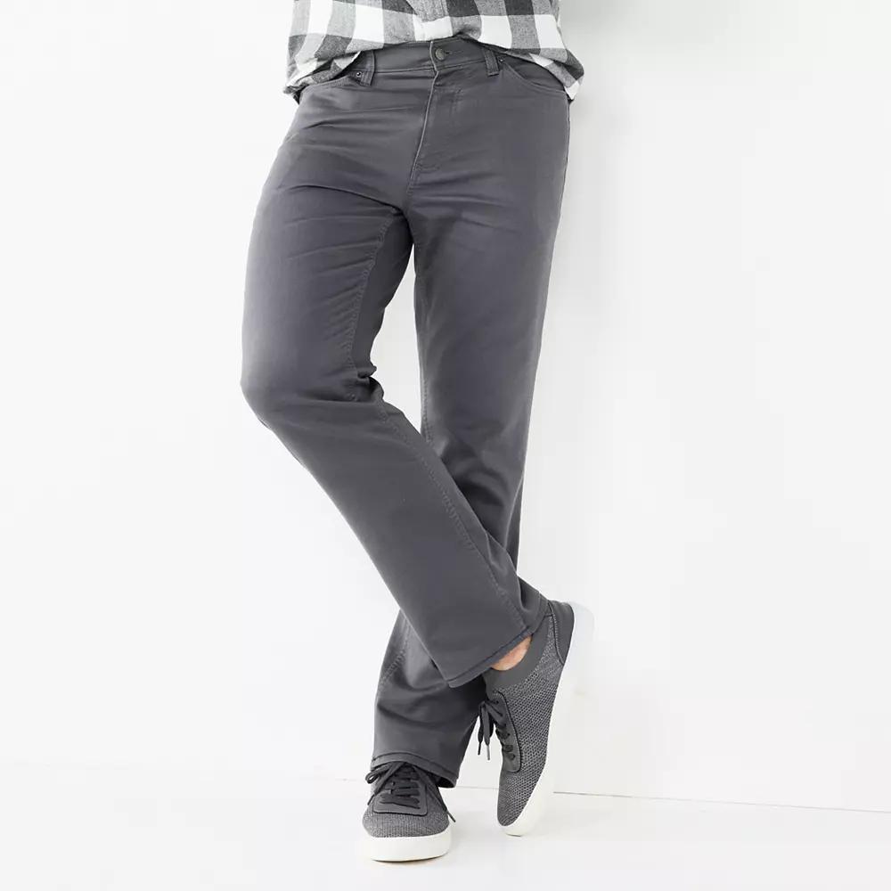 Mens Sonoma Goods For Life Straight-Fit 5-Pocket Everyday Pant Product Image