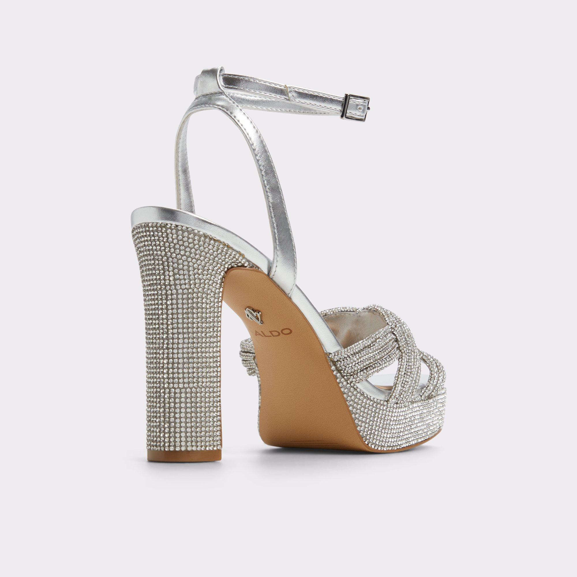 ALDO Shimma - Women's Iridescent Metallic Collection - Silver, Size 7 Product Image