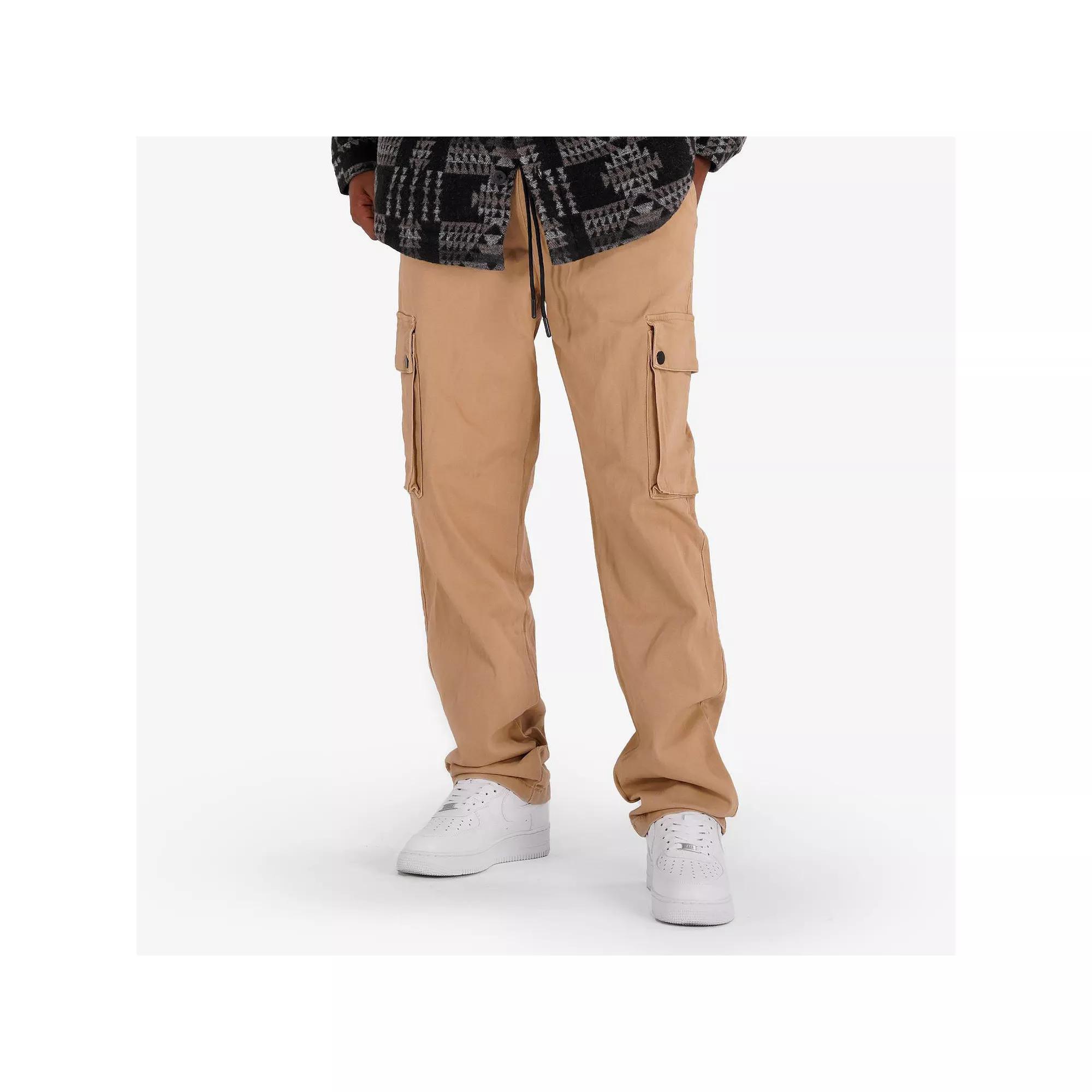 Men's Caliber Denim Co. Barracks Twill Cargo Pants, Size: Small, Green Product Image