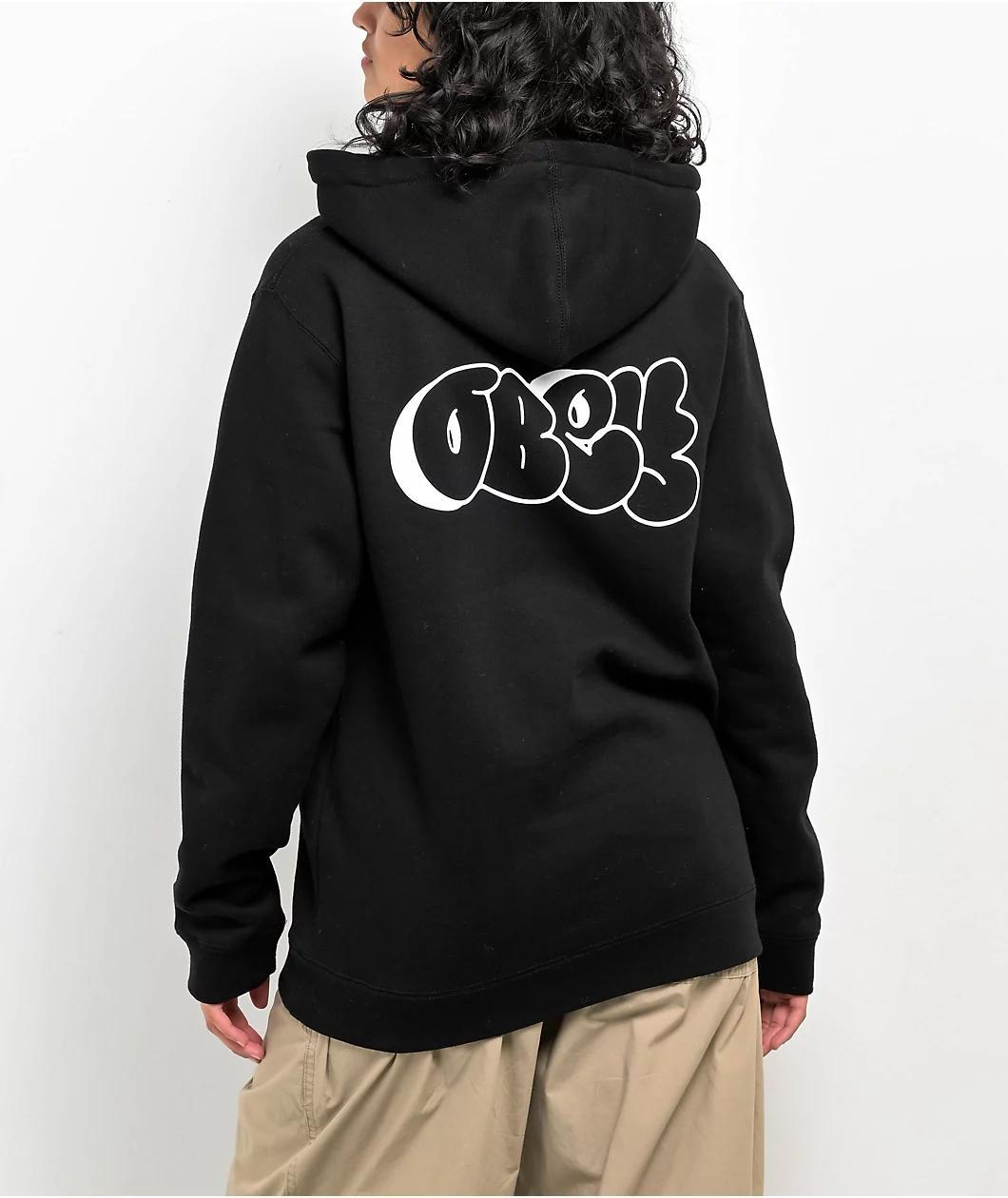 Obey Graffiti 2 Black Hoodie Product Image