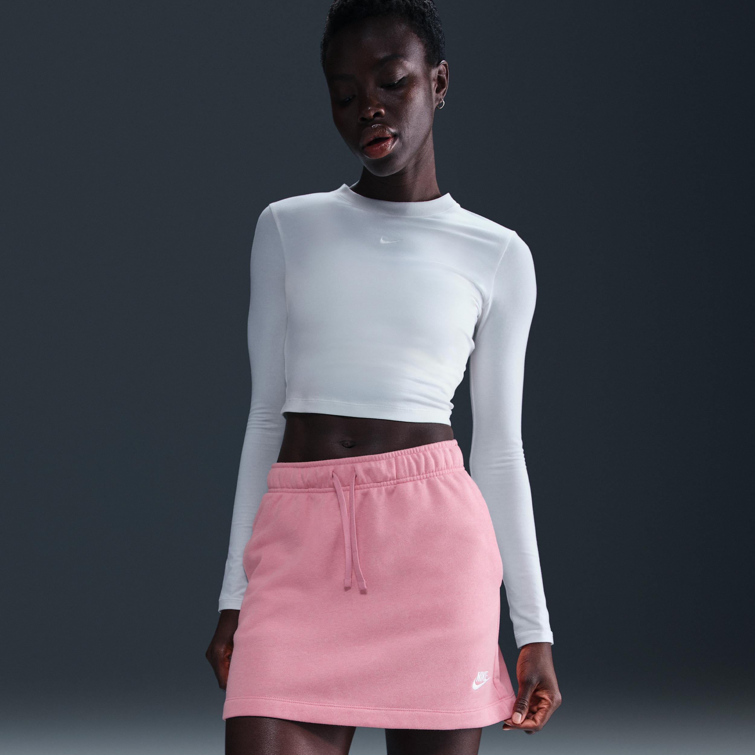 Women's Nike Sportswear Club Fleece Mid-Rise Skirt Product Image