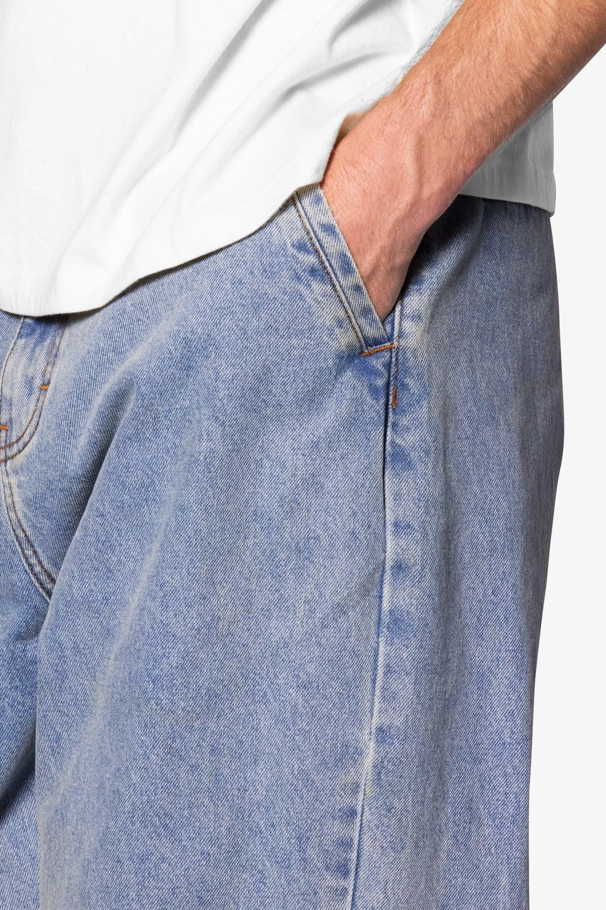 Ultra Baggy Dual Gradient Washed Denim - Blue Product Image