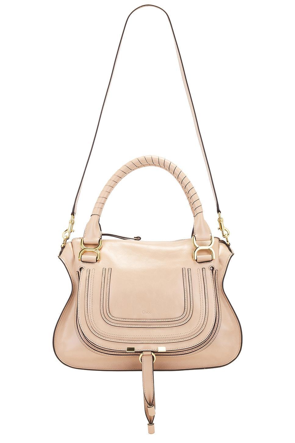 CHLOÉ Marcie Bag In Deep Beige Product Image
