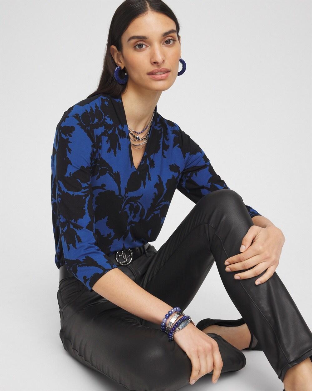 Touch of Cool™ Paisley 3/4 Sleeve Tee Product Image