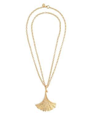 Anabel Aram Gingko Pendant Necklace in 18K Gold Plated, 36 Product Image