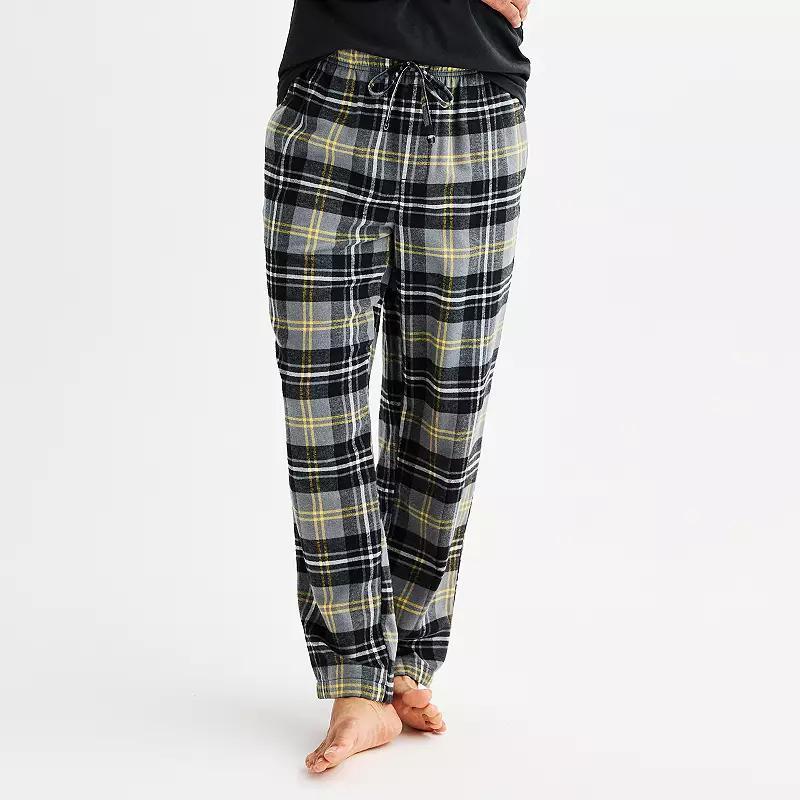 Mens Sonoma Goods For Life Flannel Drawstring Pajama Pants Product Image