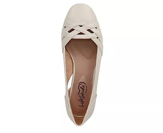 LifeStride Carmen Women's Cutout Flats, Size: 11 Wide, Ivory Product Image