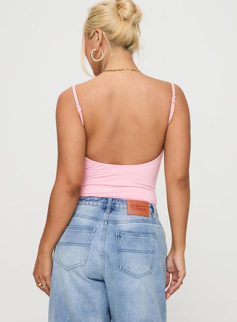 Sweet Life Bodysuit Pink Product Image