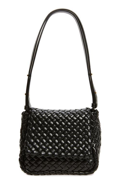 Womens Mini Cobble Padded Intreccio Leather Shoulder Bag Product Image