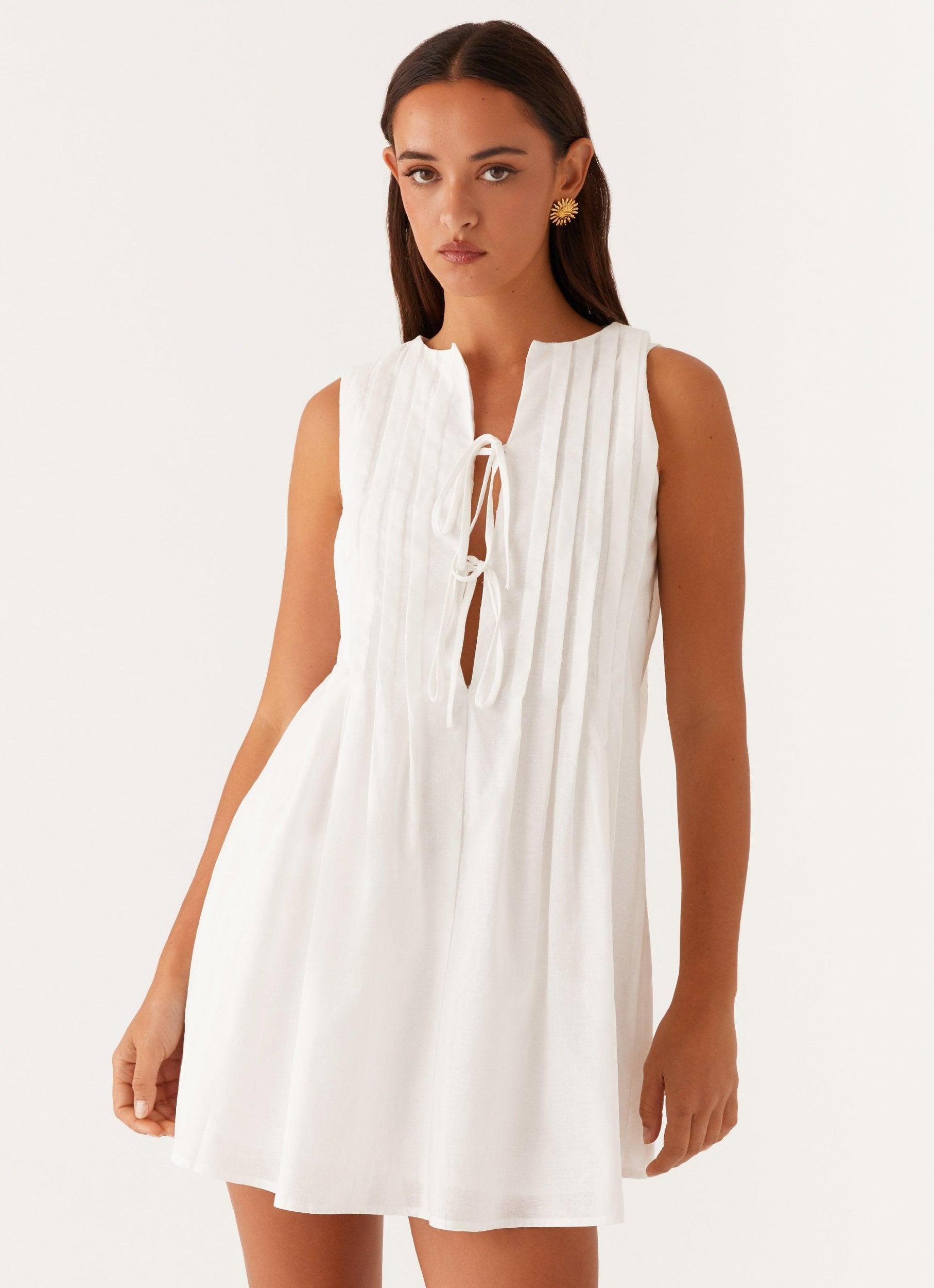 Martina Mini Dress - White Product Image