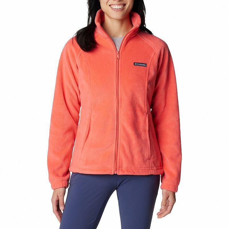 Women's Columbia Benton Springs Zip-Front Fleece Jacket, Size: Large, Juicy Product Image