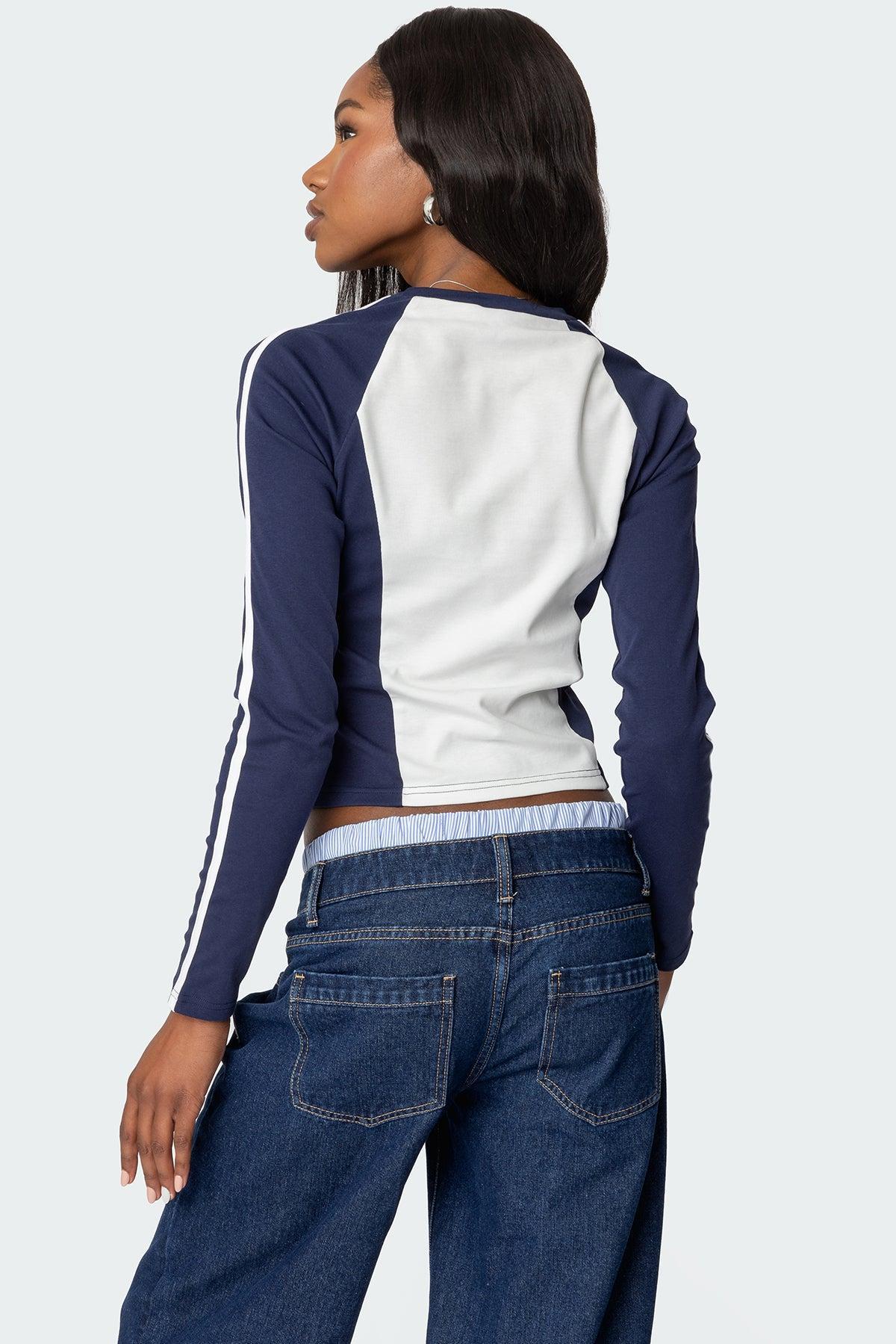 Brooklyn Raglan Long Sleeve T Shirt Product Image