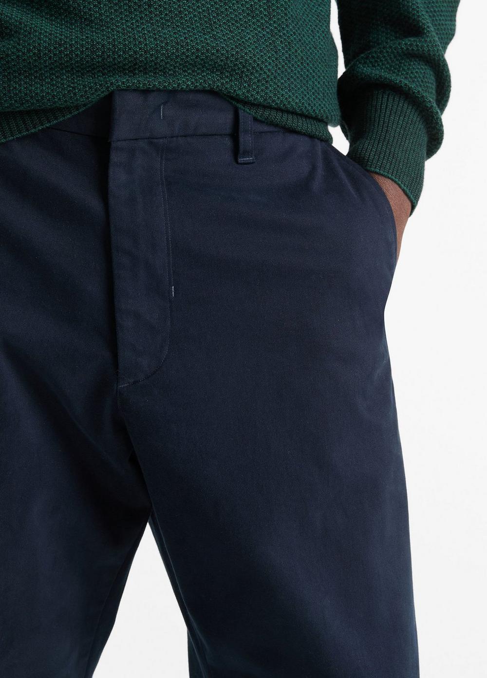 Mens Louie Relaxed Stretch-cotton Pant, Coastal Blue, Size 36 Vince Product Image