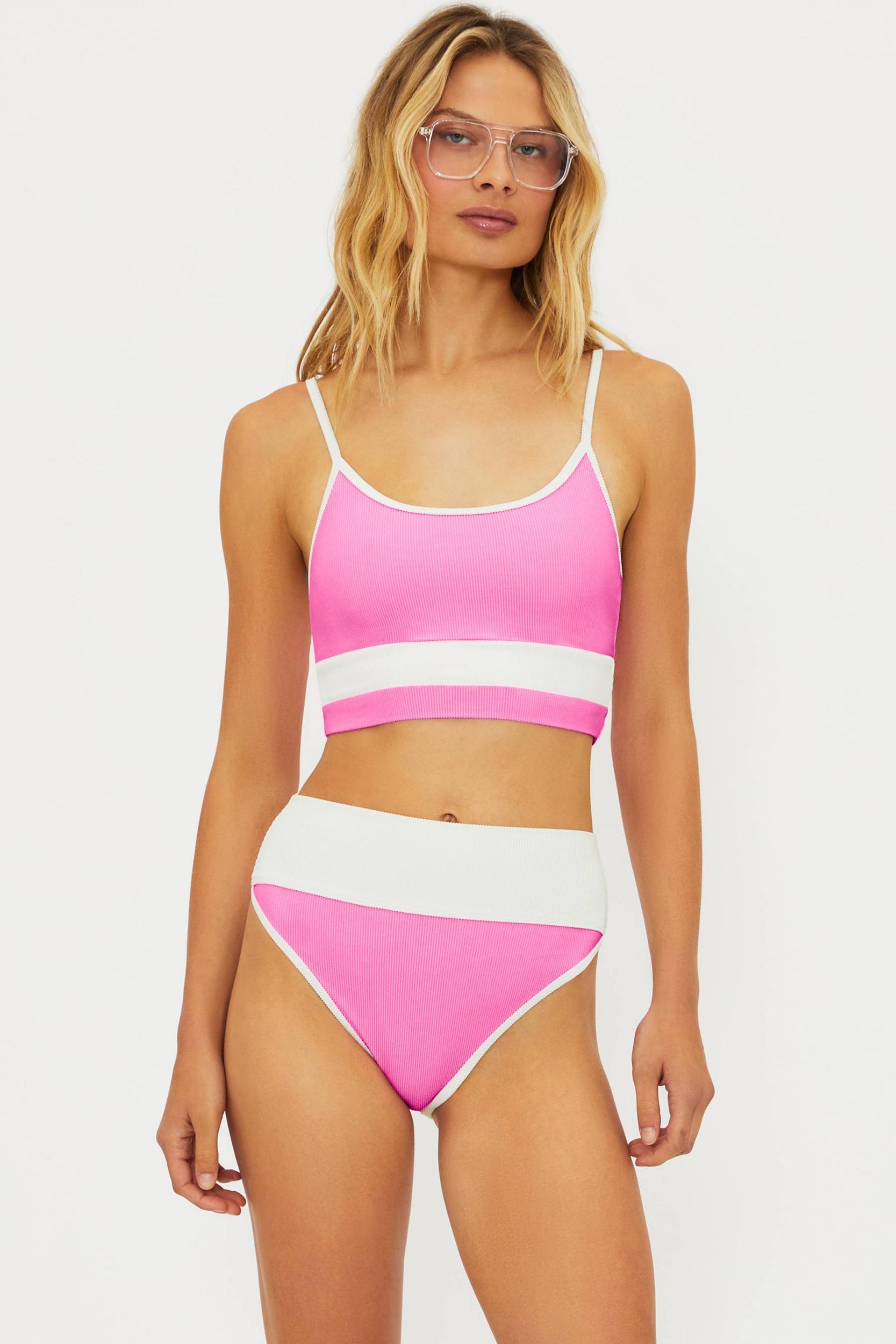 Eva Top Prism Pink Egret Colorblock Product Image
