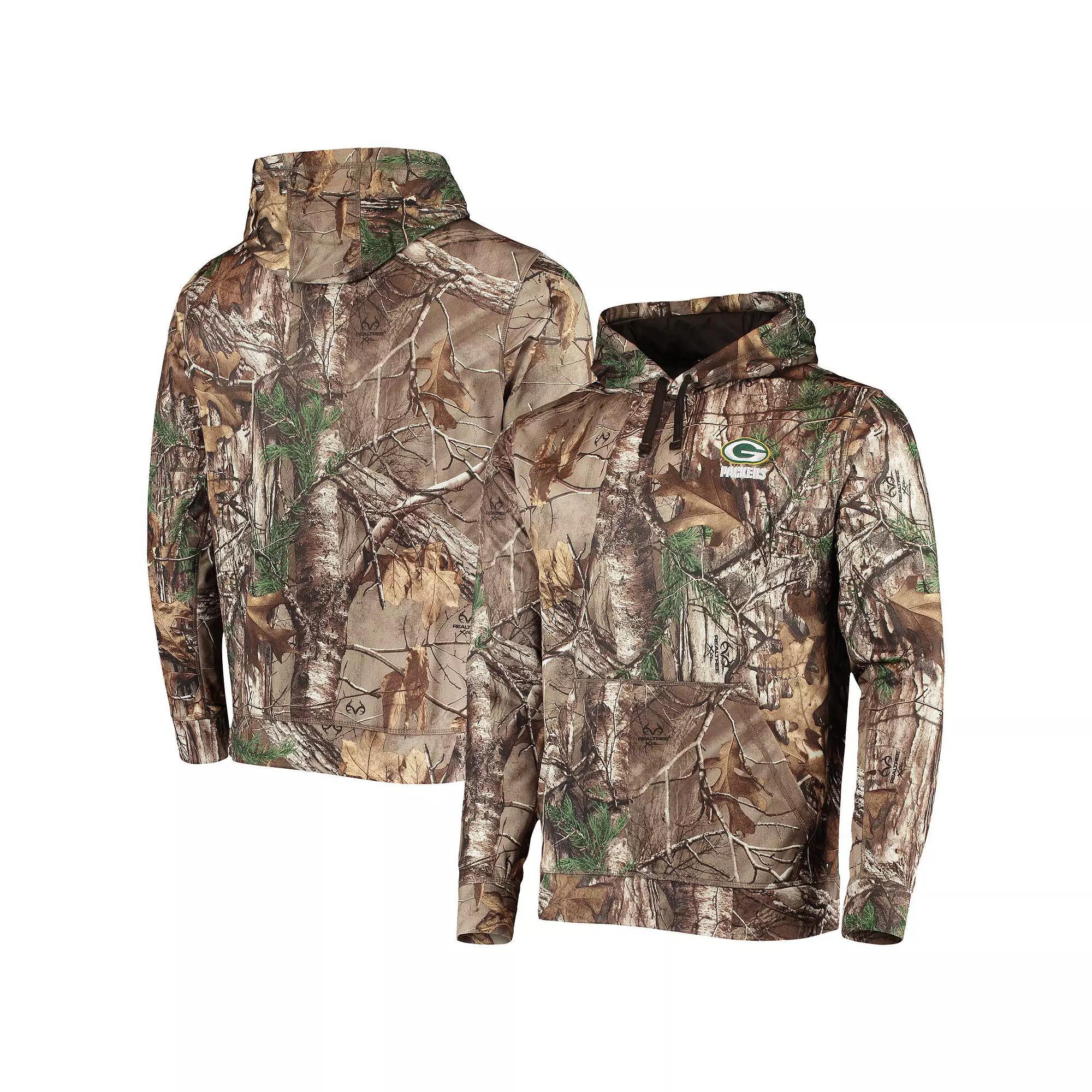 Mens Dunbrooke Realtree Camo Bay Packers Circle Champion Tech Fleece Pullover Hoodie Product Image
