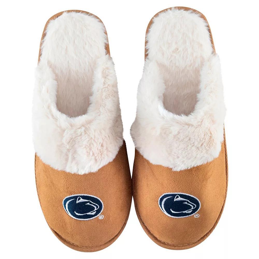 Women's ZooZatz Brown Penn State Nittany Lions Faux Fur Slippers, Size: 5/6 Product Image