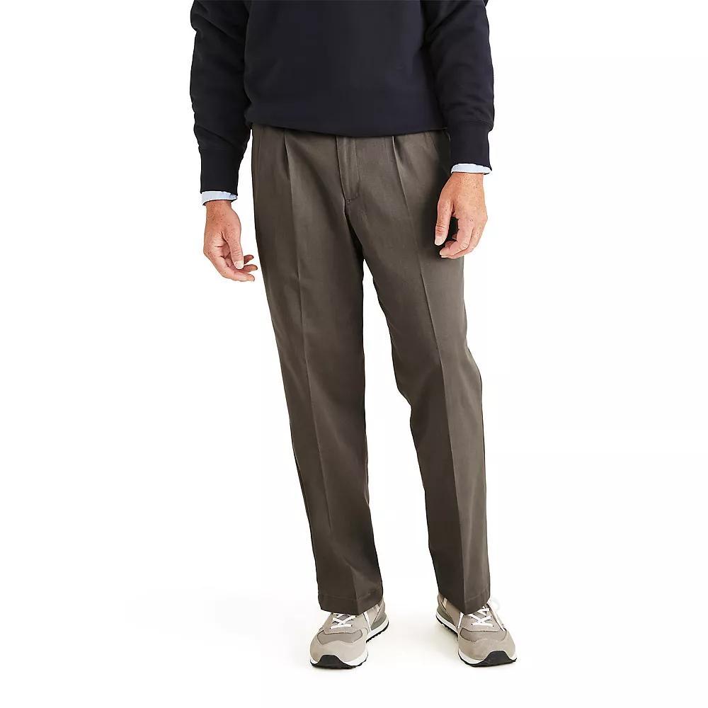 Big & Tall Dockers® Stretch Easy Khaki Classic-Fit Pleated Pants, Men's, Size: 44X34, Black Product Image