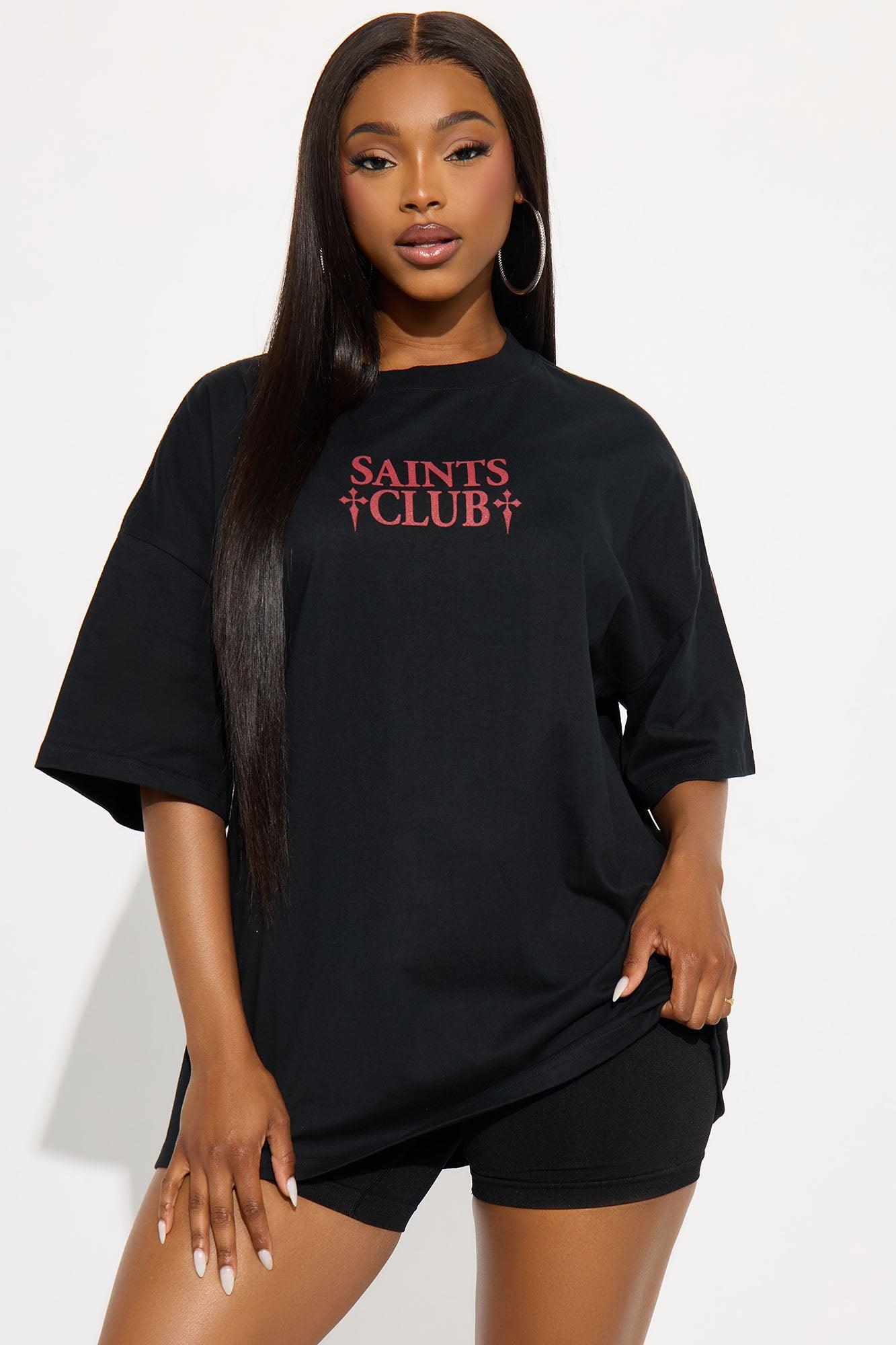 Saints Club Washed Tee - Black Product Image