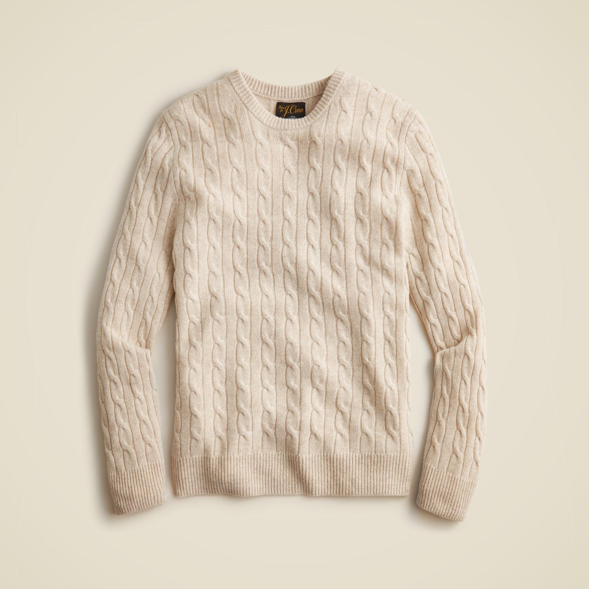 Cashmere cable-knit sweater Product Image