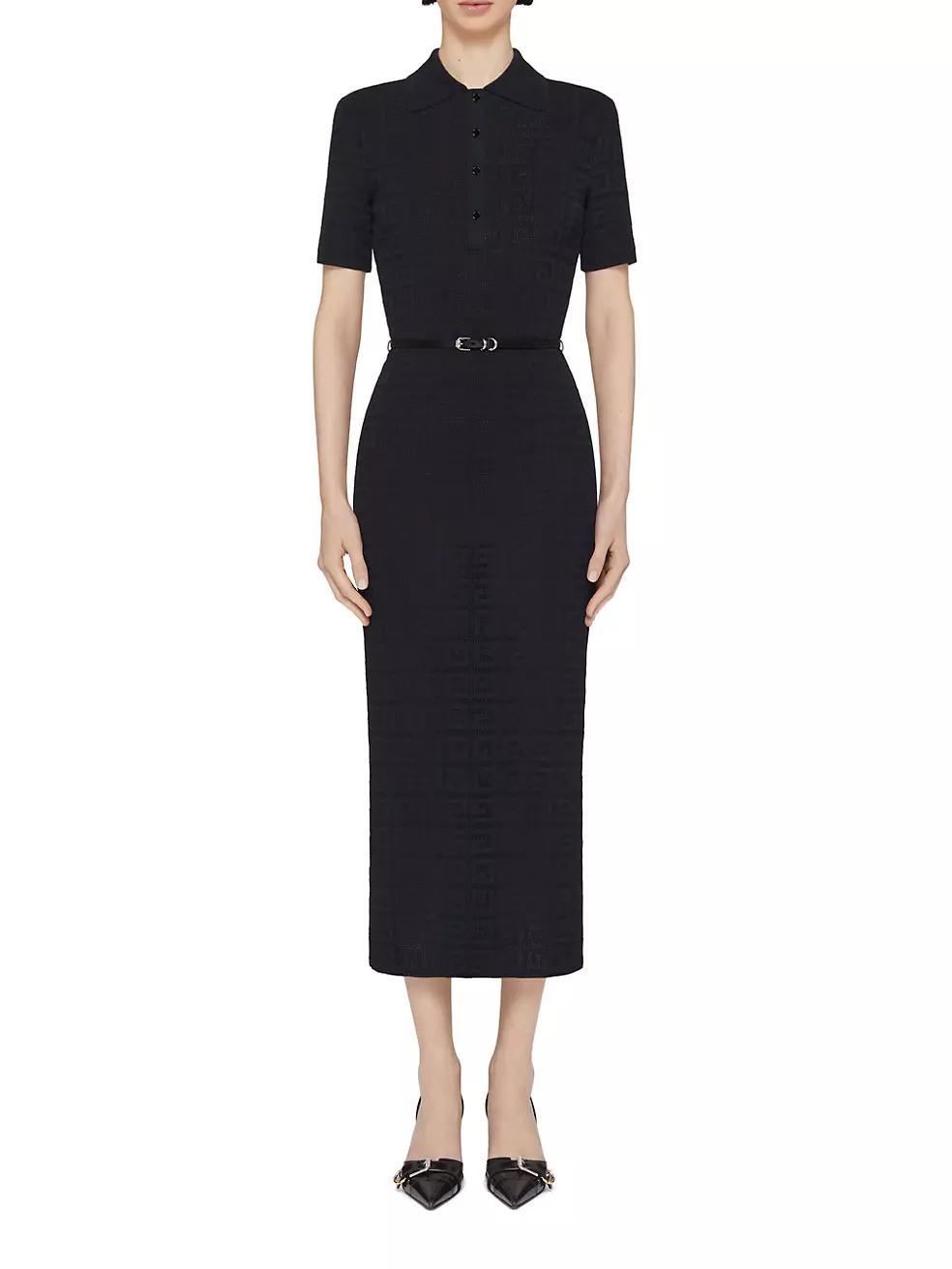 Womens Voyou Polo Dress in 4G Jacquard Product Image