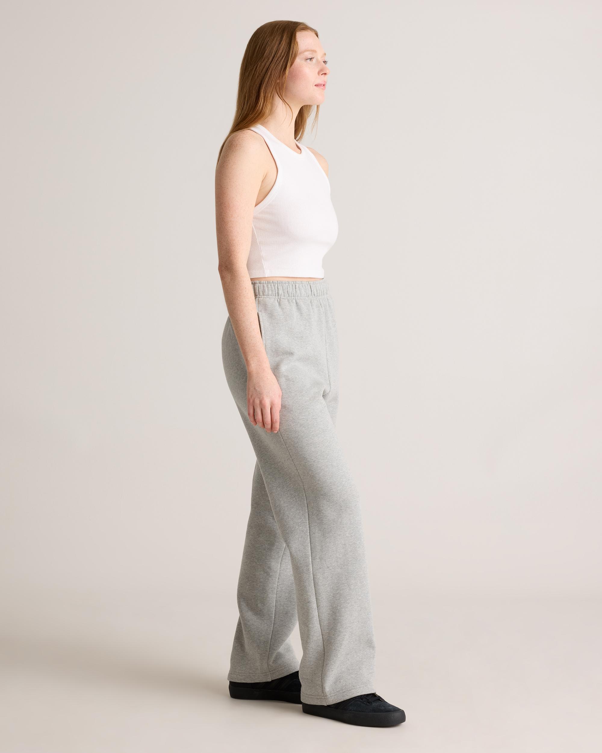 Quince | Women's Organic Heavyweight Fleece Straight Leg Sweatpants Organic Cotton Product Image