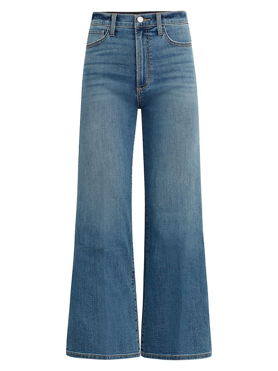 Womens The Blake High-Rise Cropped Wide-Leg Jeans Product Image