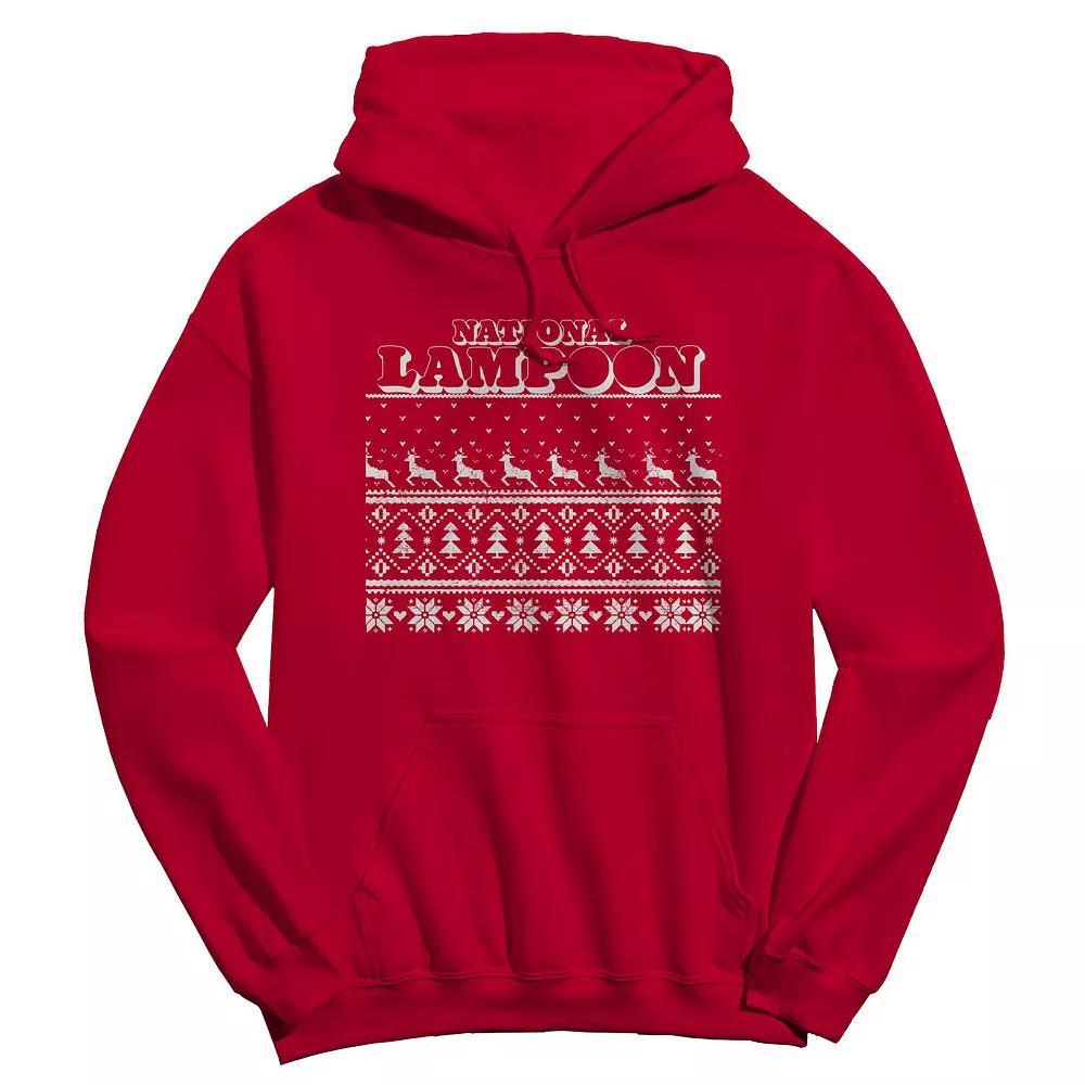 Men's Ugly Sweater National Lampoon's Christmas Vacation Graphic Hoodie, Size: XL, Red Product Image