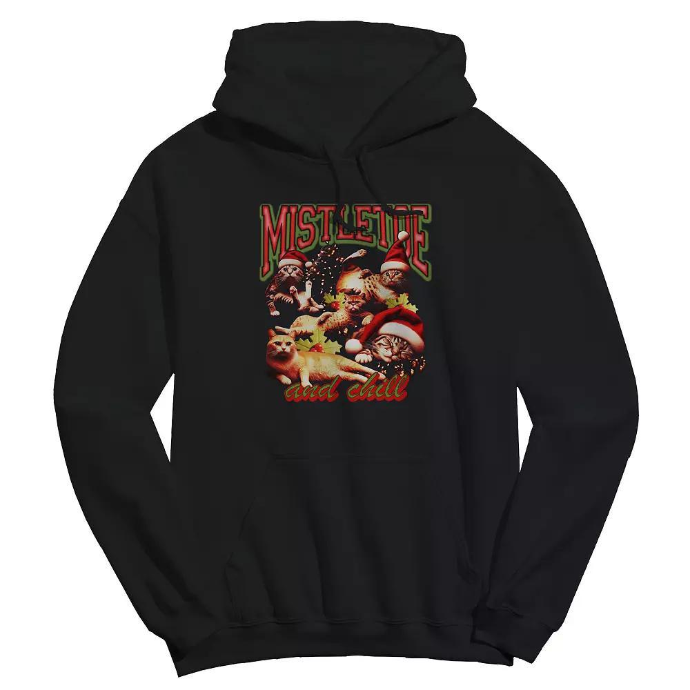 Men's Bon Jovi H&D Distressed Graphic Hoodie, Size: Large, Black Product Image