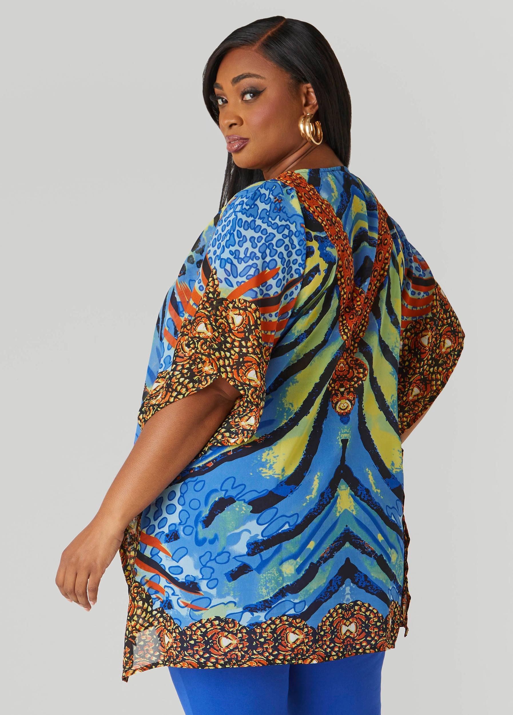 Lace Up Printed Tunic Product Image