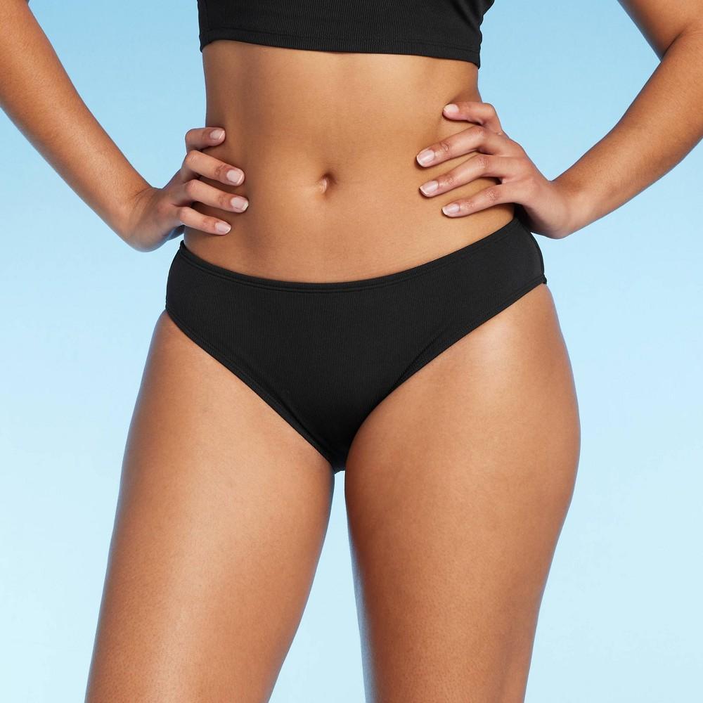 Womens Ribbed Hipster Bikini Bottom - Shade & Shore Blue XS Product Image