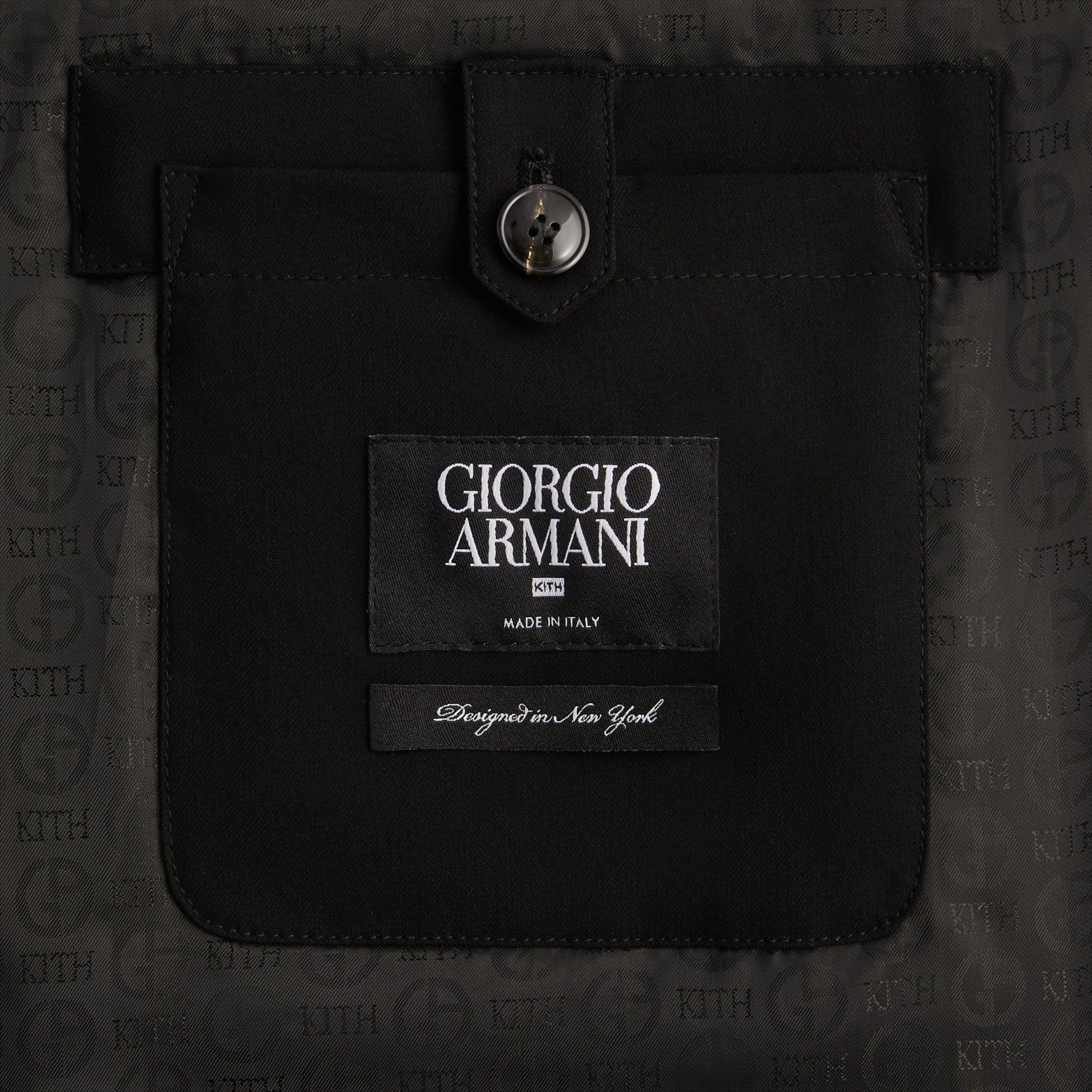 Kith & Giorgio Armani Coat - Black Male Product Image