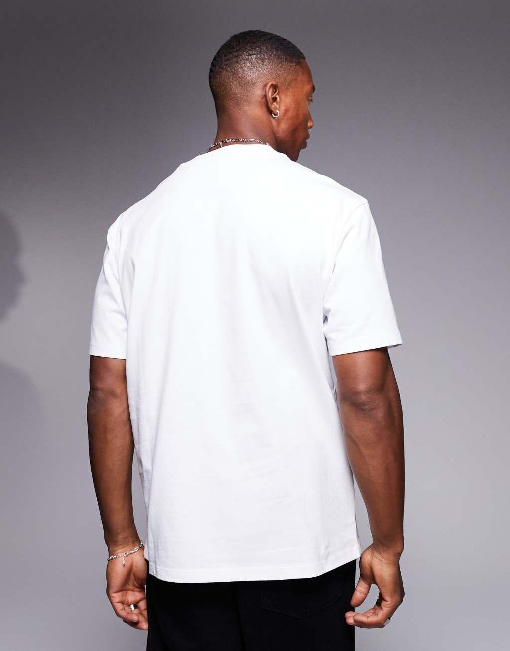 HUGO Red dapolino relaxed fit t-shirt in white Product Image