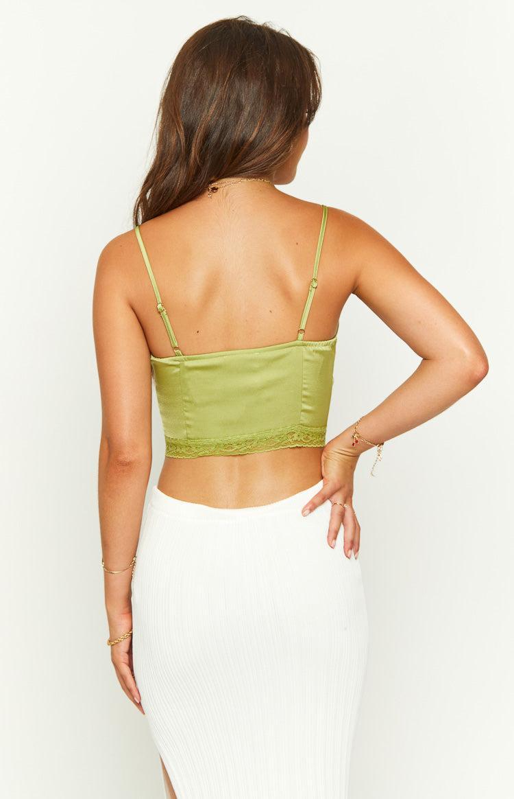 Nyssa Green Lace Front Top Product Image