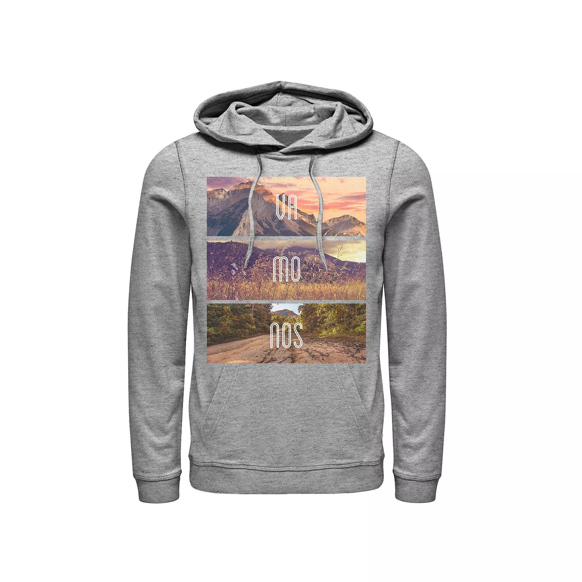 Men's Gonzales Vamonos Lanscape Portrait Stack Hoodie, Size: 3XL, Athletic Grey Product Image