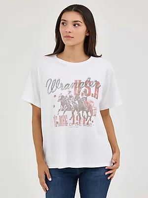 Women's Wrangler Western Graphic Girlfriend Tee in Phantom Product Image