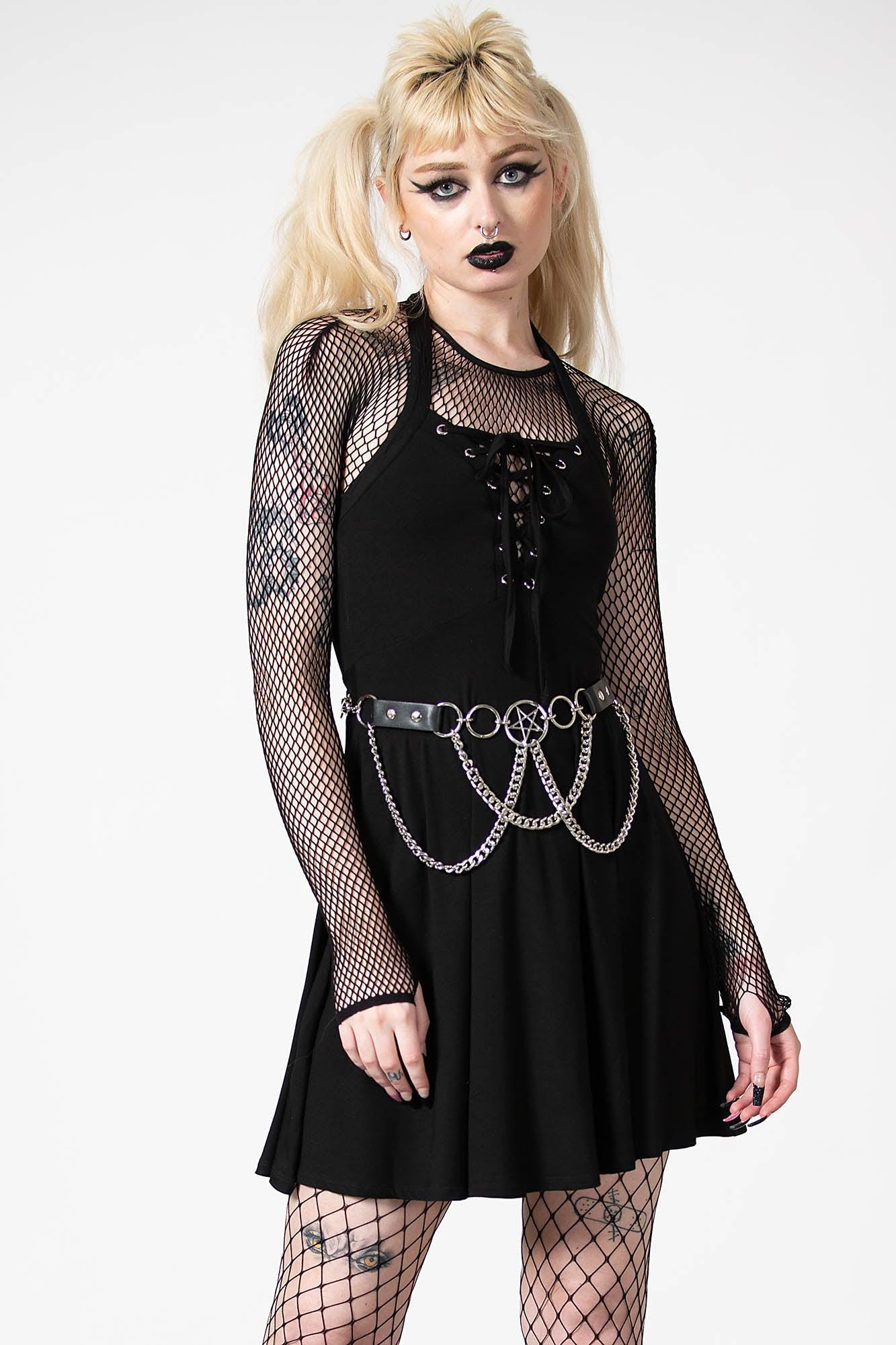 Gothica Halter Dress Female Product Image