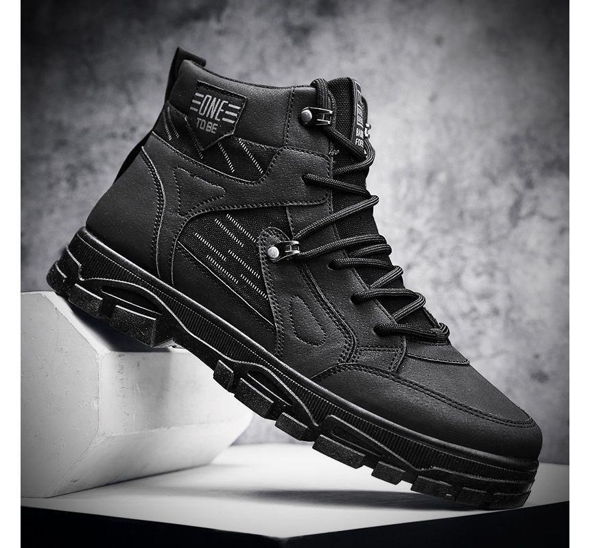 High Top Lace Up Sneakers Product Image