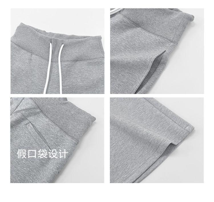 Drawstring-Waist Boot-Cut Sweatpants Product Image