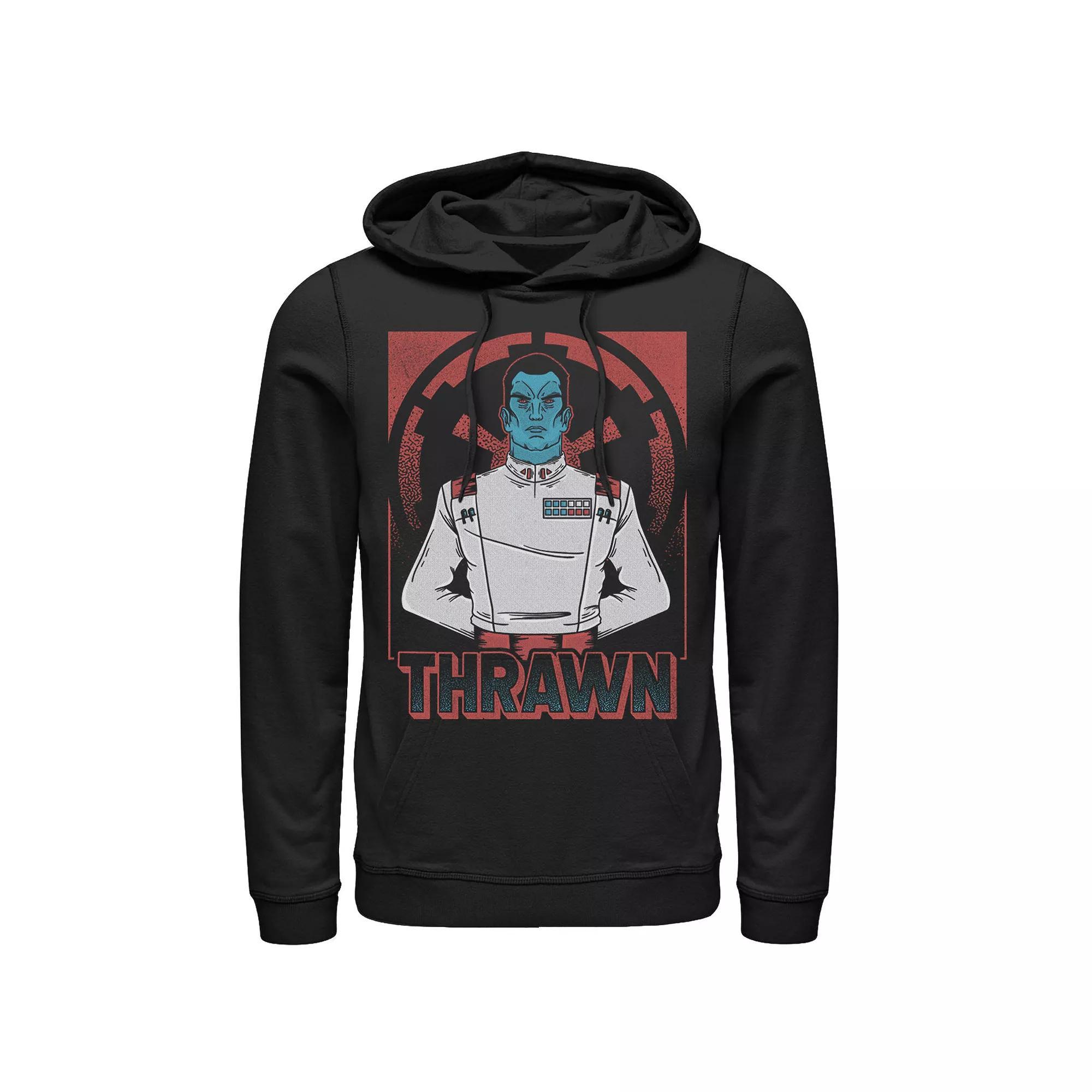 Men's Star Wars Grand Admiral Thrawn Poster Hoodie, Size: XL, Black Product Image