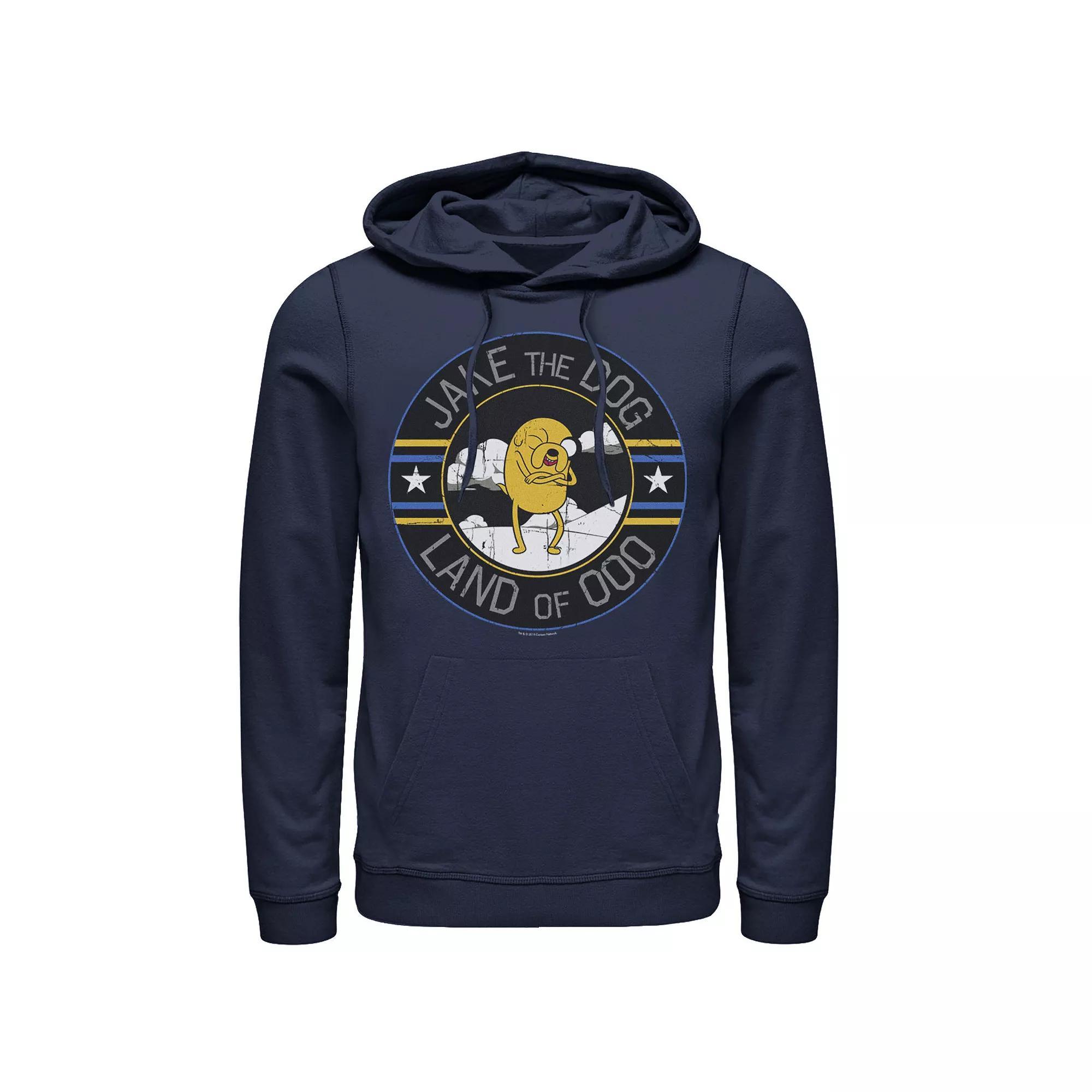 Men's Cartoon Network Adventure Time Jake The Dog Land Of Ooo Hoodie, Size: Medium, Black Product Image