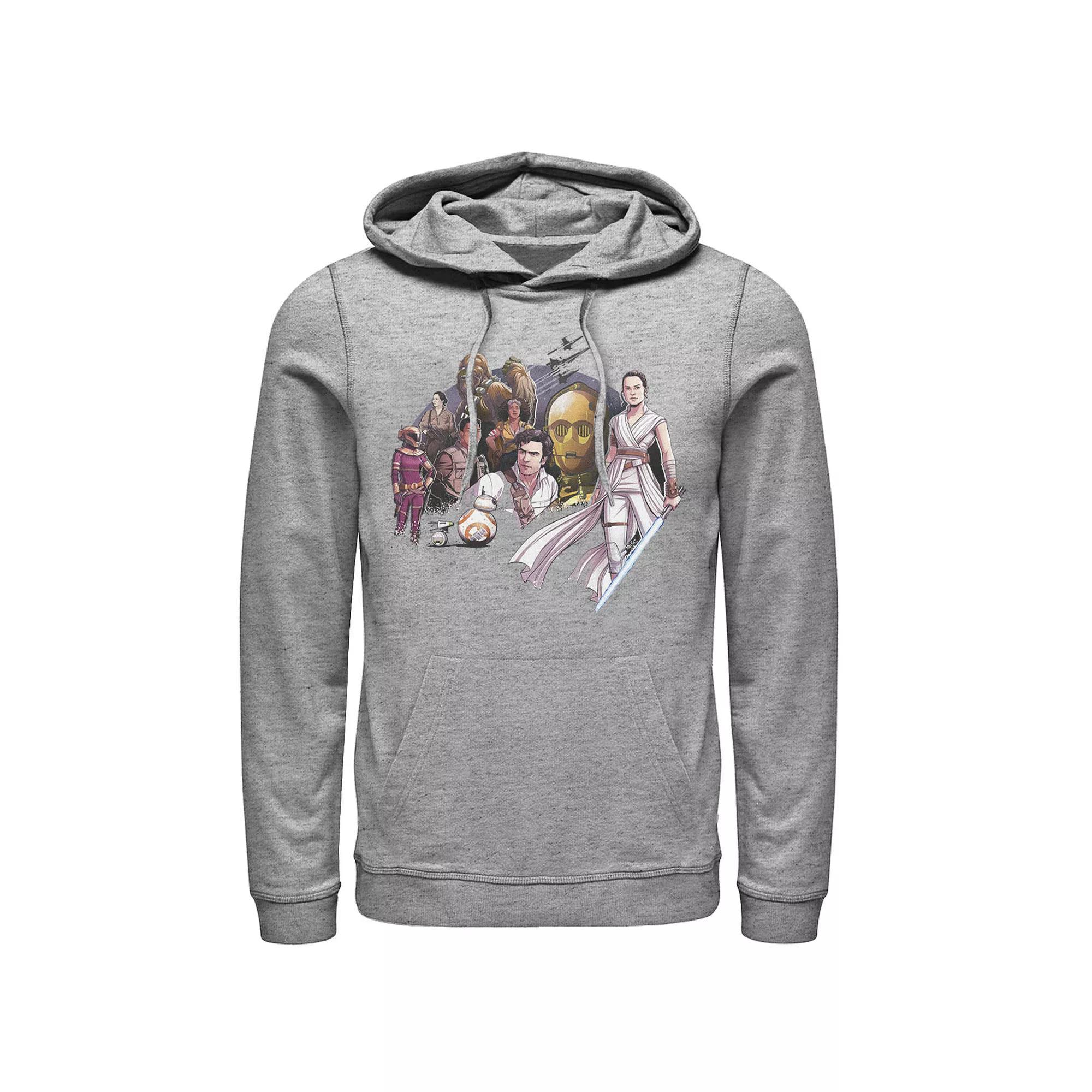 Men's Star Wars The Rise of Skywalker Sith Trooper Villain Graphic Hoodie, Size: Small, Athletic Grey Product Image
