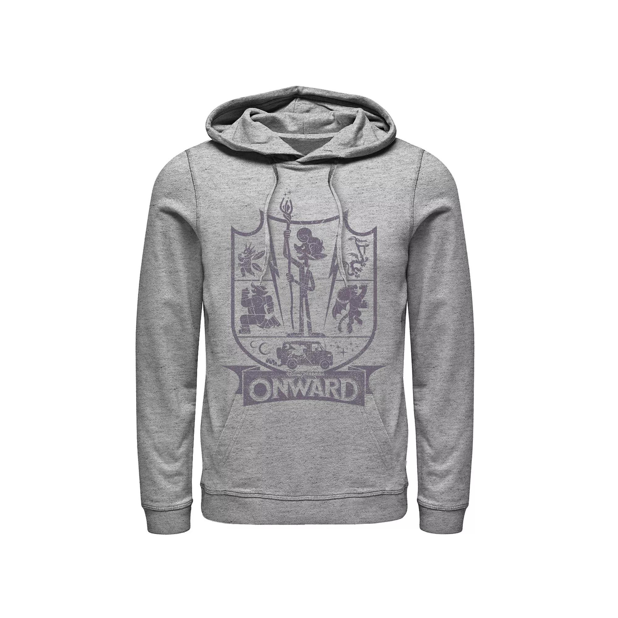 Disney / Pixar's Onward Ian Men's Character Badge Hoodie, Size: XXL, Athletic Grey Product Image