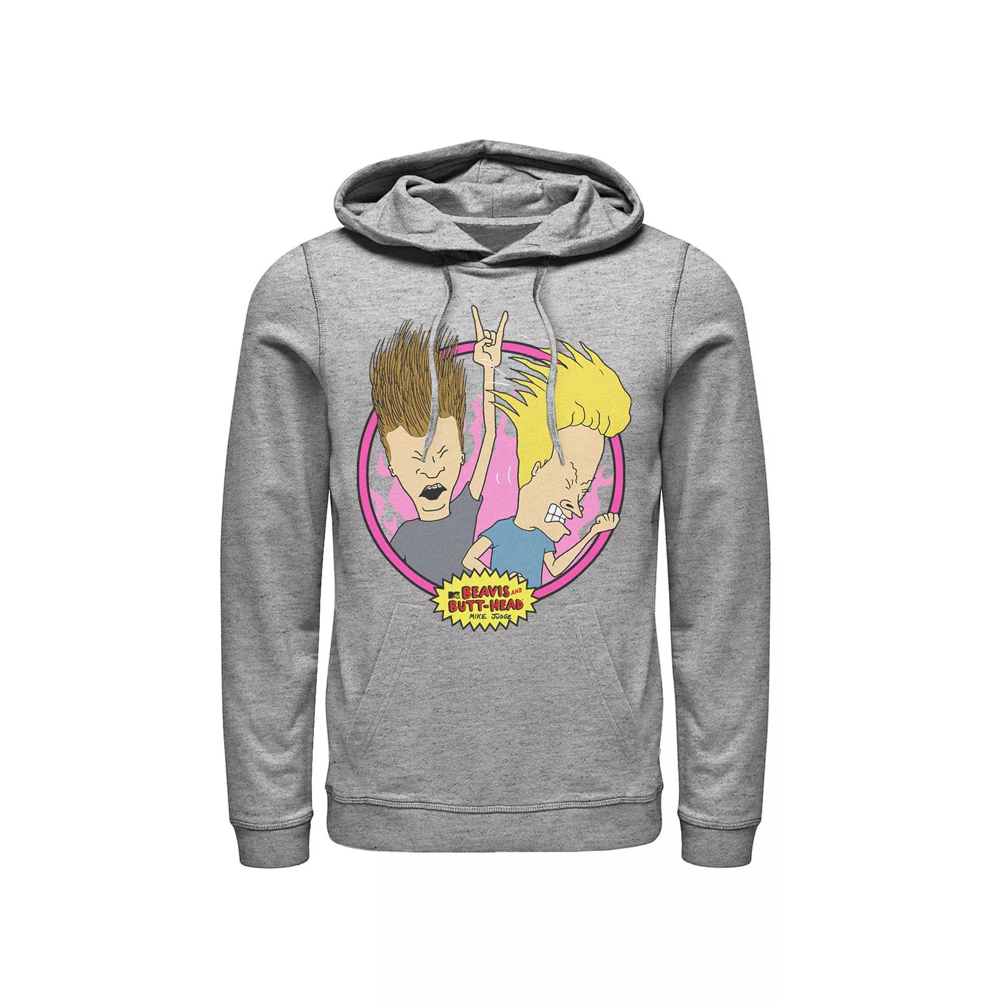Disney Villains Men's Map Hoodie, Size: XL, Athletic Grey Product Image