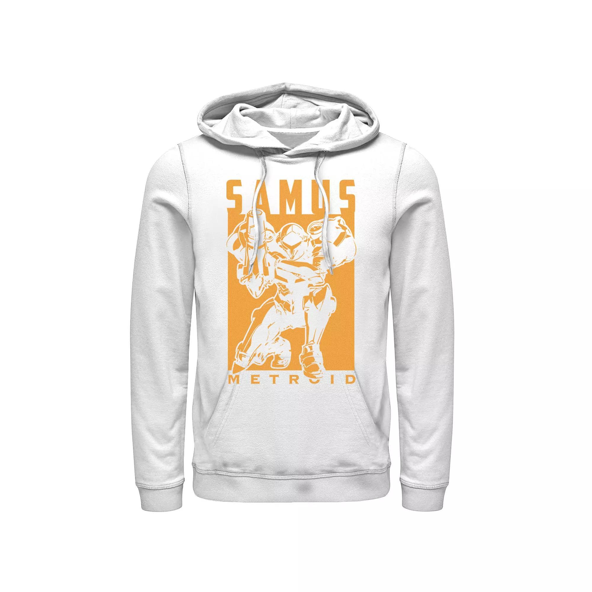 Mens Nintendo Metroid Samus Returns Warrior Pose Hoodie Product Image