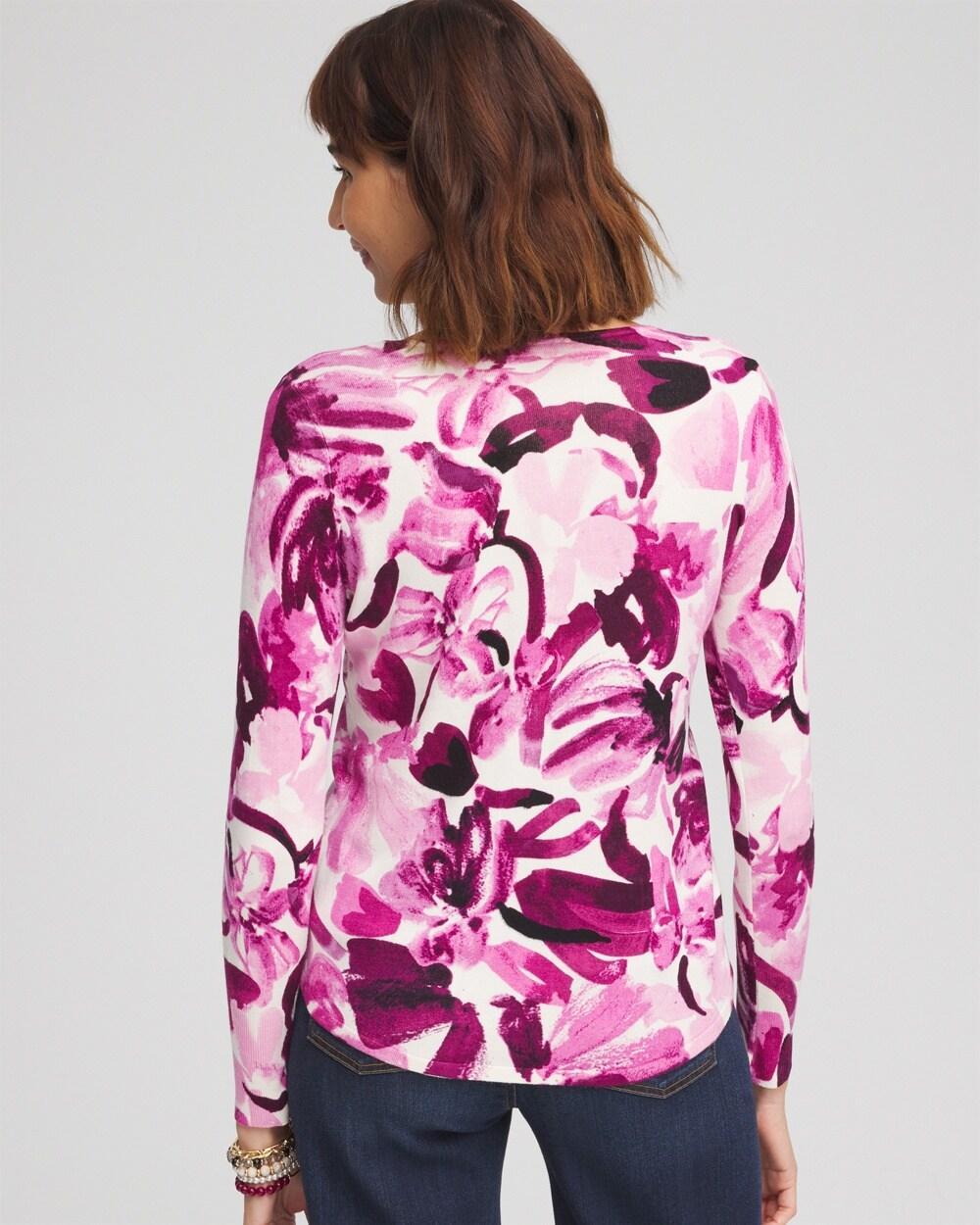 Blooms V-Neck Pullover Sweater Product Image